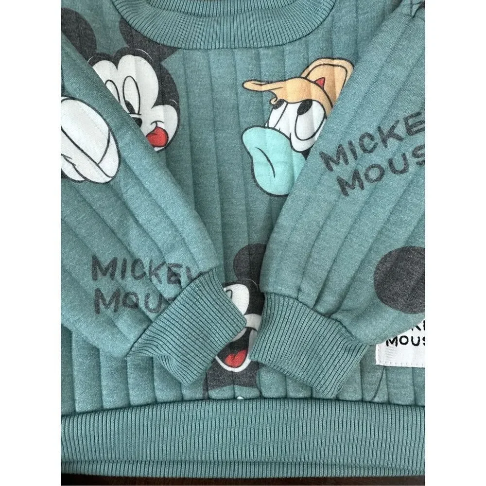 NWT Disney Baby Characters Mickey Mouse Two Piece Outfit 3-6M Unisex